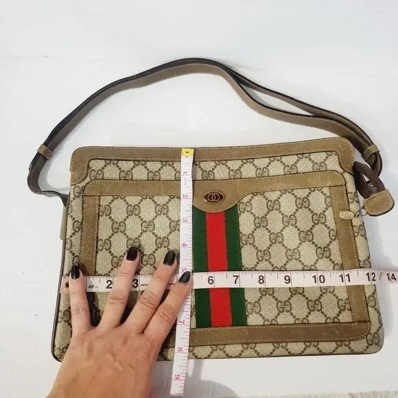 GUCCI Authentic Vintage Ophidia red green web purse shoulder bag - Picture 12 of 16